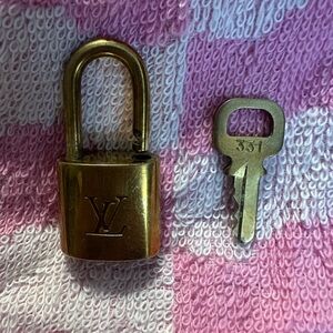 Louis Vuitton Gold Padlock with Key #331